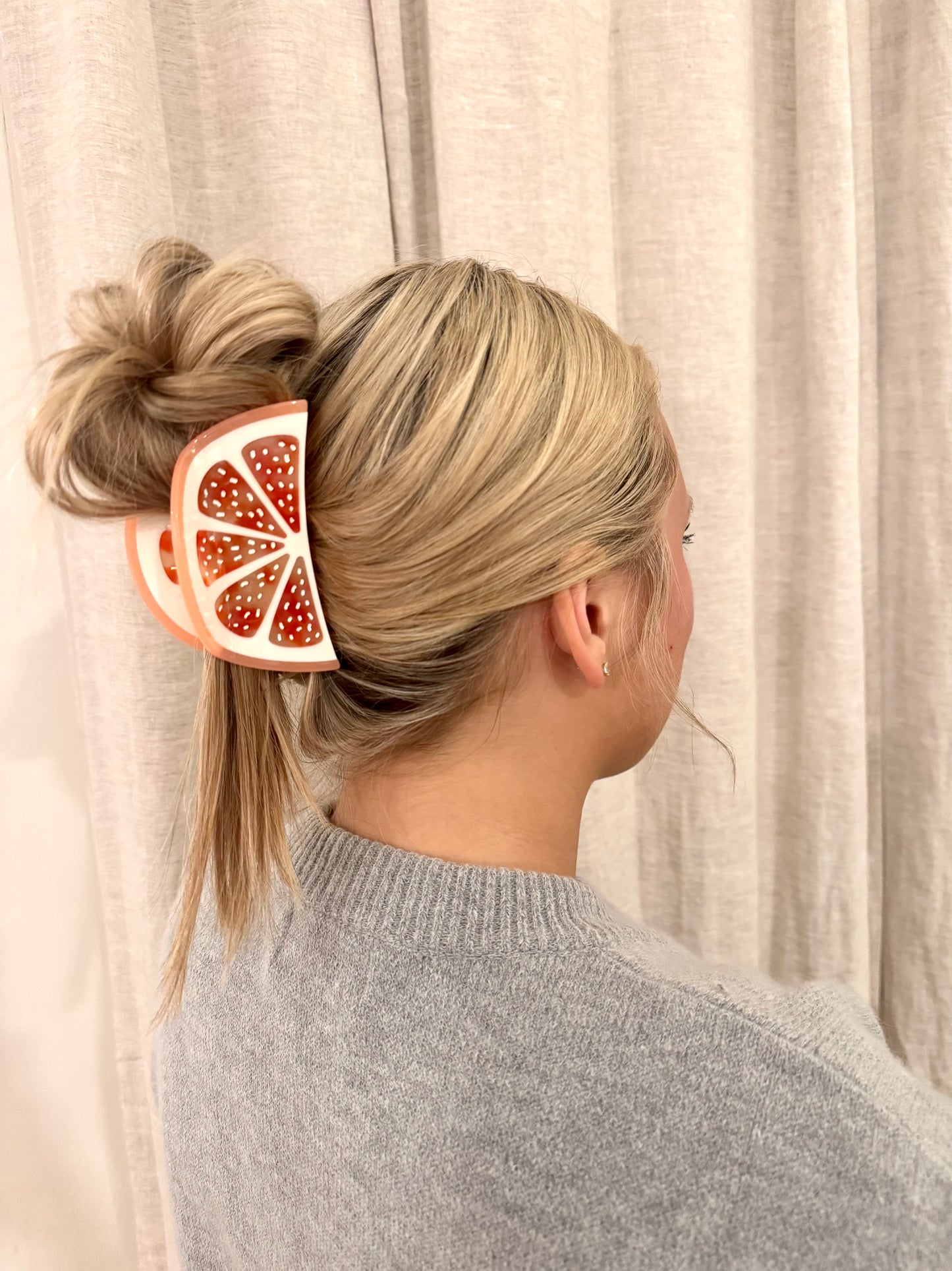STORE FINDS- Grapefruit Hair Clip