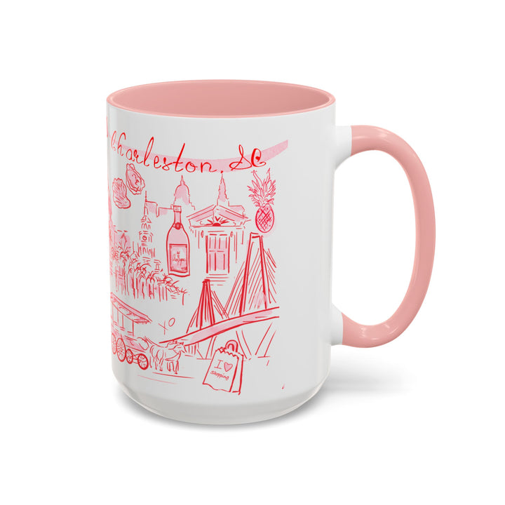 Pink & Red Everything Charleston Mug, 11oz