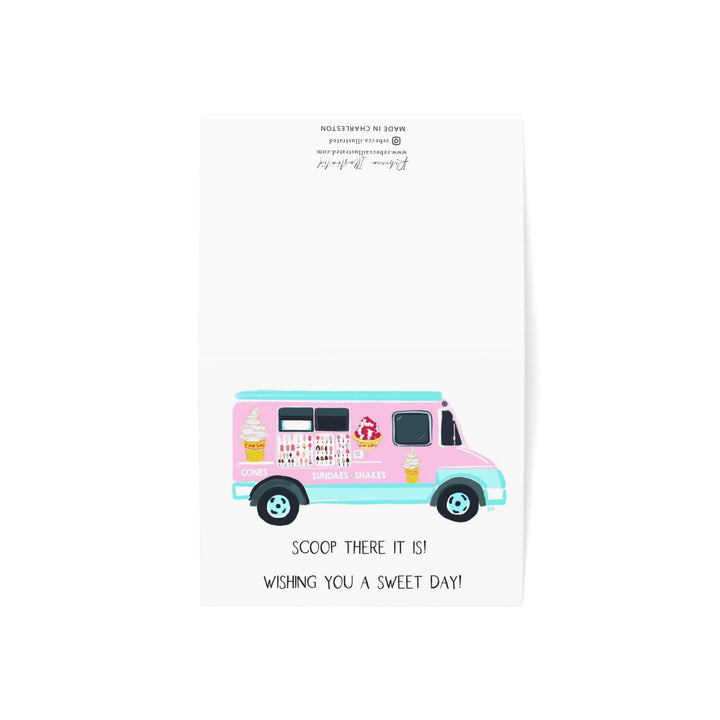 SCOOP THERE IT IS  -Note Card