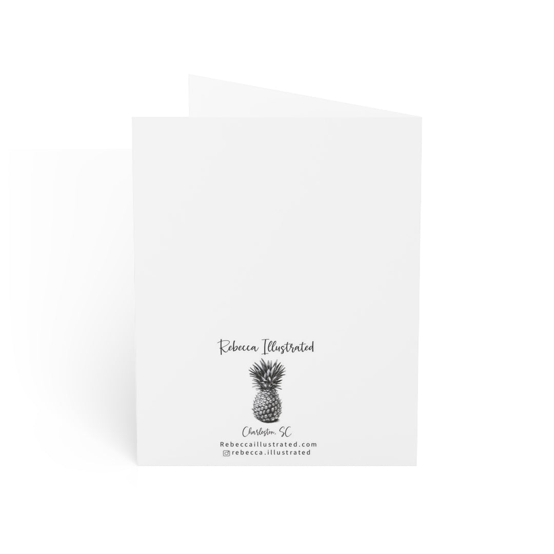 DASHING THROUGH THE MALL  - Note Card