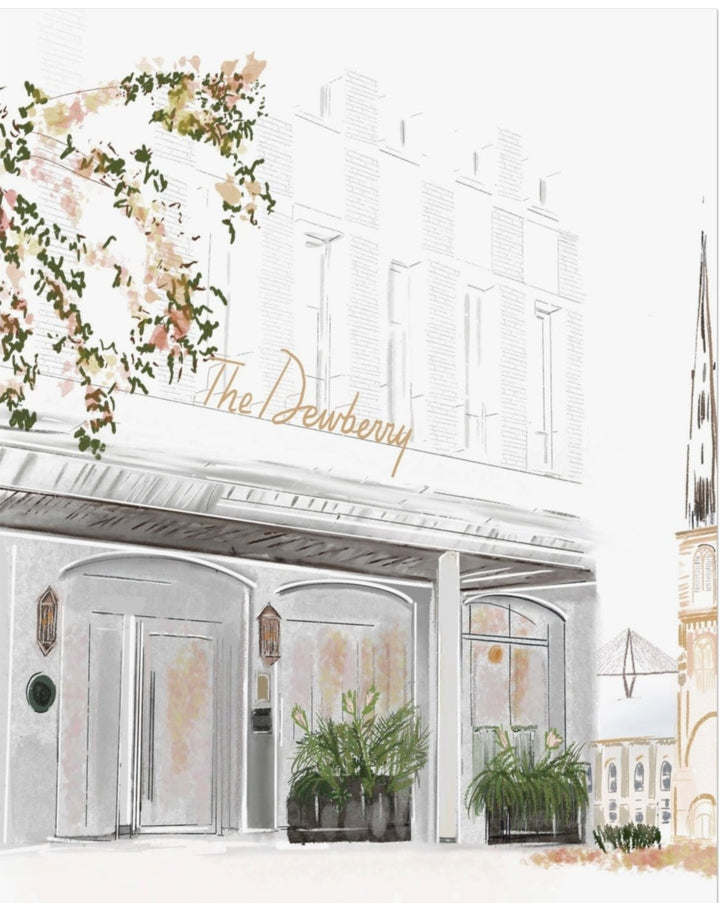 THE DEWBERRY HOTEL - Art Print