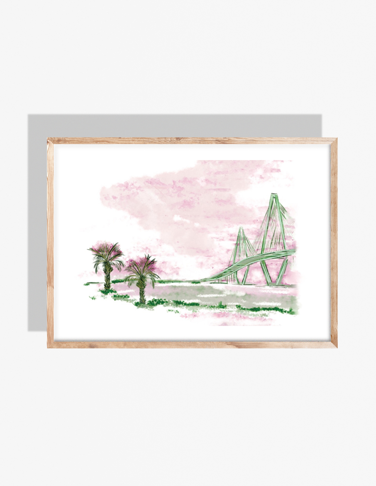 RAVENEL PINK & GREEN - Art Print