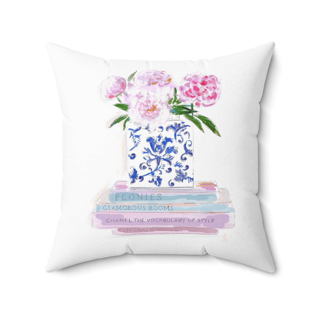 BOOKS & PEONIES - Pillow