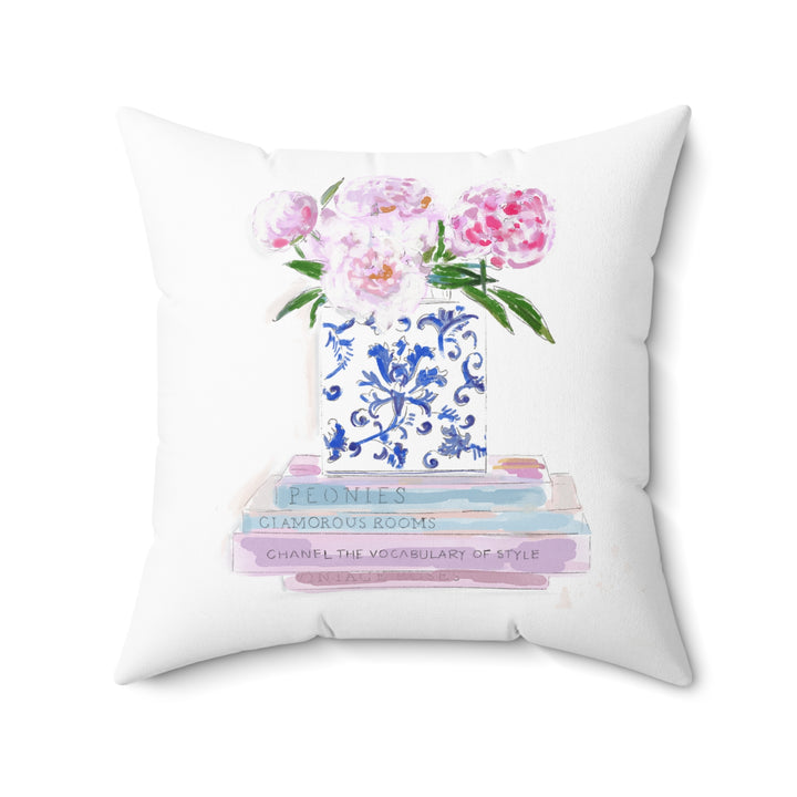 BOOKS & PEONIES - Pillow