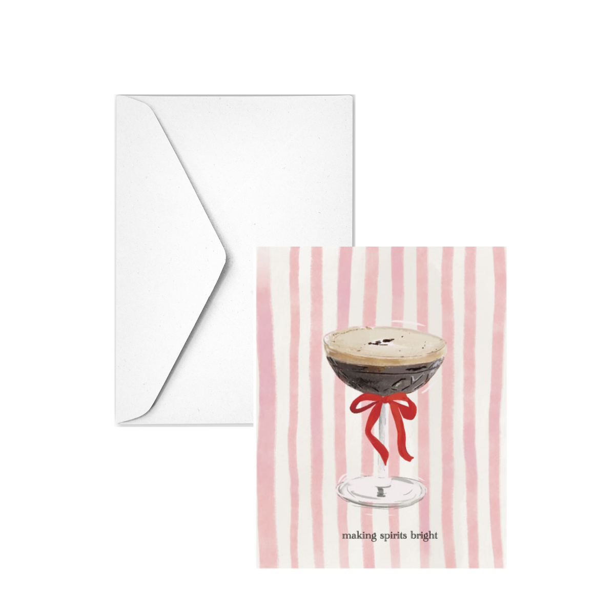 MAKING SPIRITS BRIGHT  - Note Card