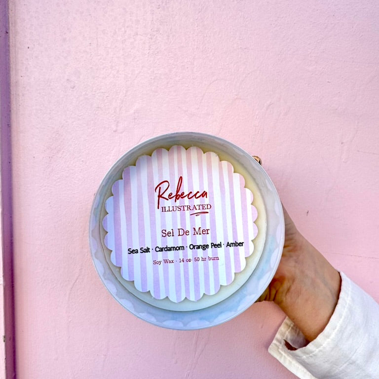 PINK OYSTER PALM BEACH - Candle