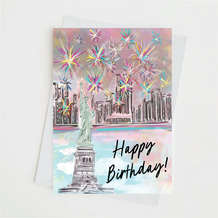 FIREWORKS BIRTHDAY - Note Card