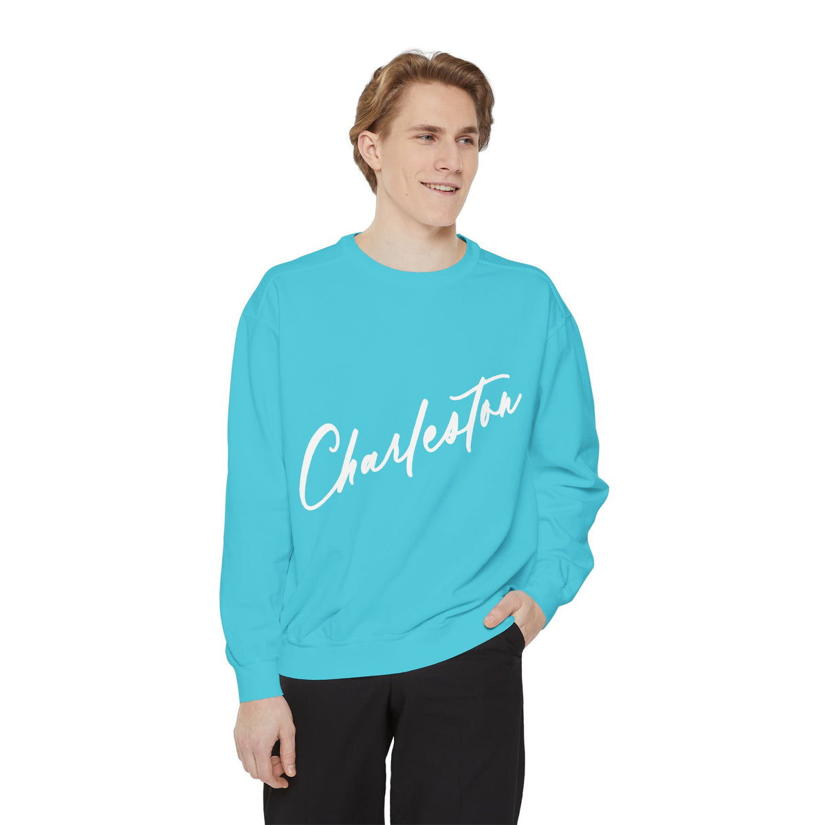 NO PLACE LIKE HOME CHARLESTON-Comfort Colors Crewneck