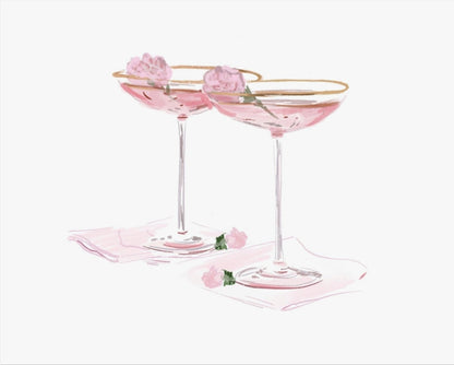 PINK MARTINIS - Art Print