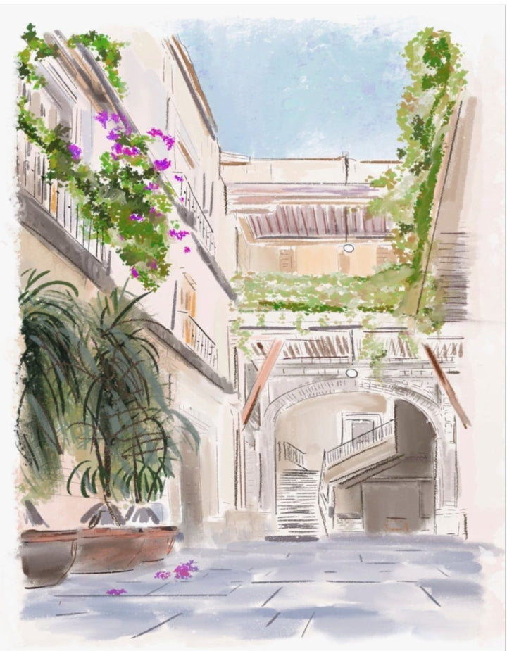 OLD TOWNE CRETE - Art Print