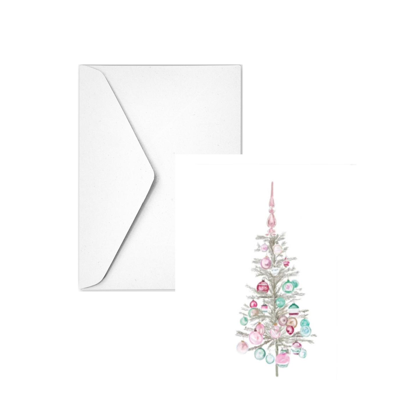 NOSTALGIC CHRISTMAS TREE - Note Card