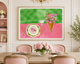 FLORAL DINING-Art Print