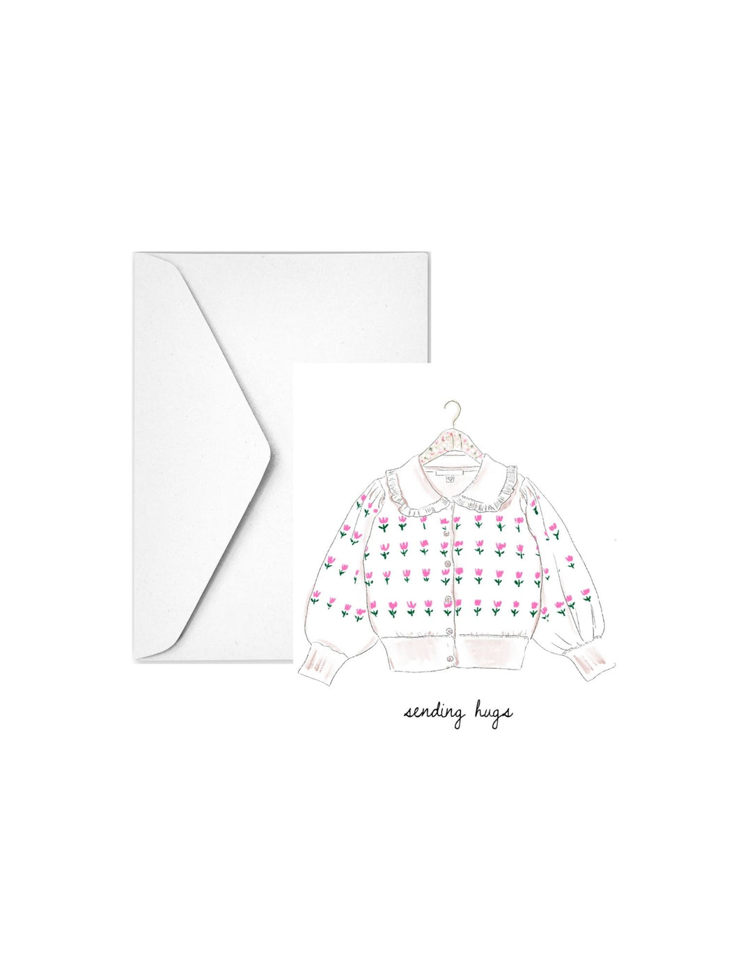 SENDING HUGS - Note Card