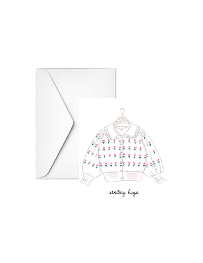 SENDING HUGS - Note Card
