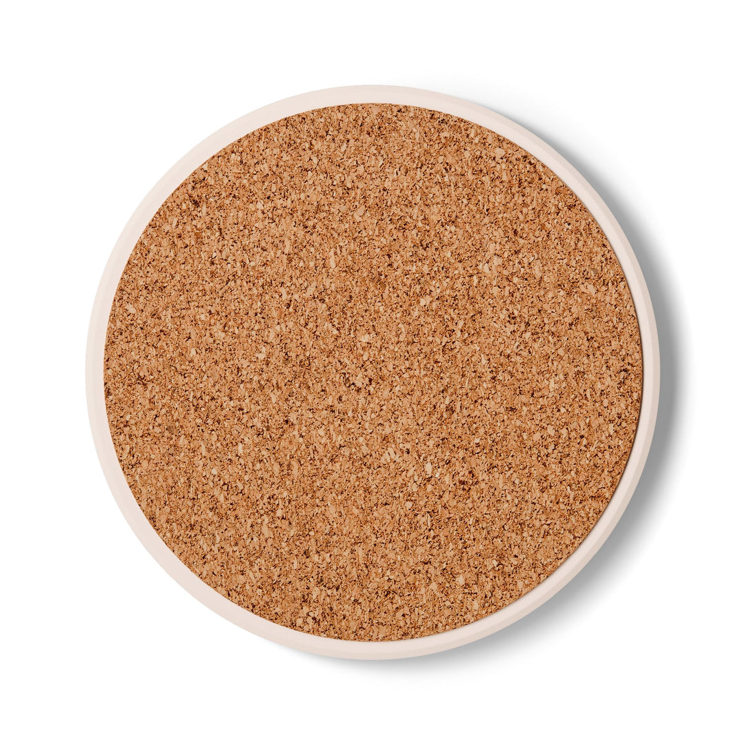 Rainbow Row Ceramic Coaster