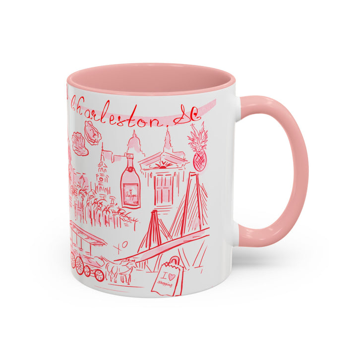 Pink & Red Everything Charleston Mug, 11oz