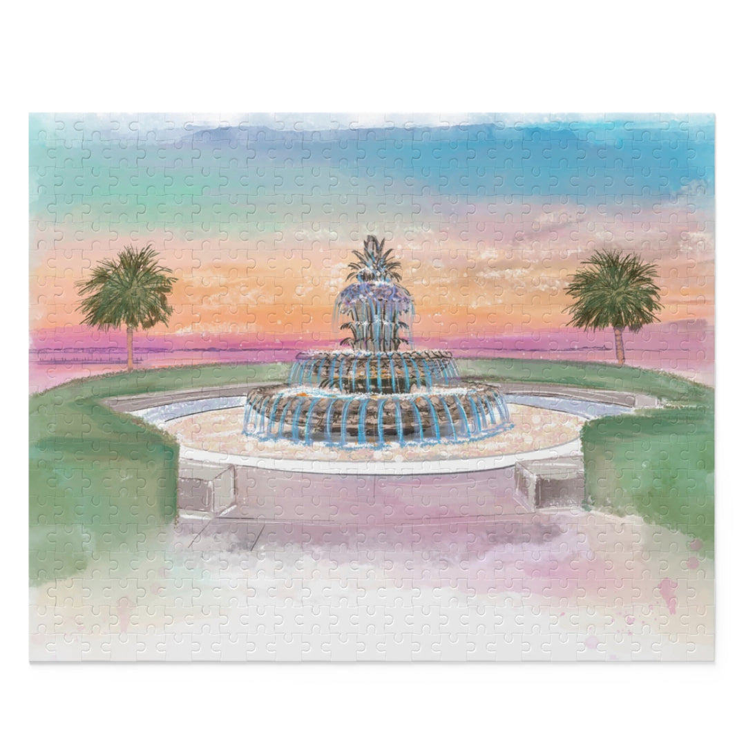 PINEAPPLE FOUNTAIN - Puzzle (120, 252, 500-Piece)