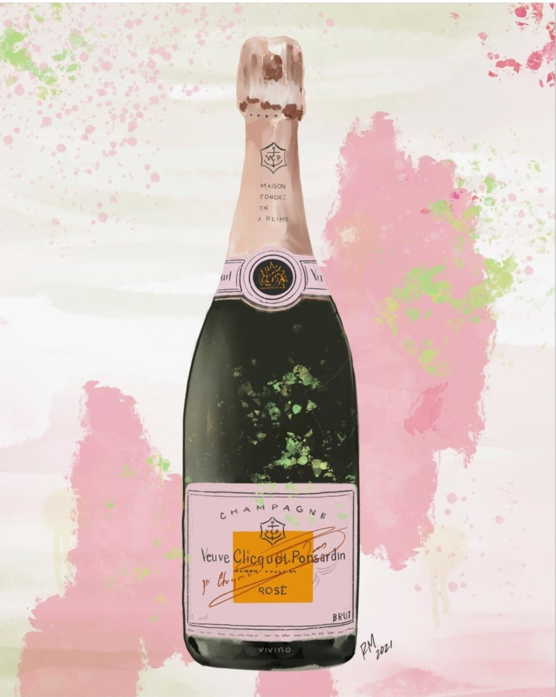 POP THE BUBBLY - Art Print