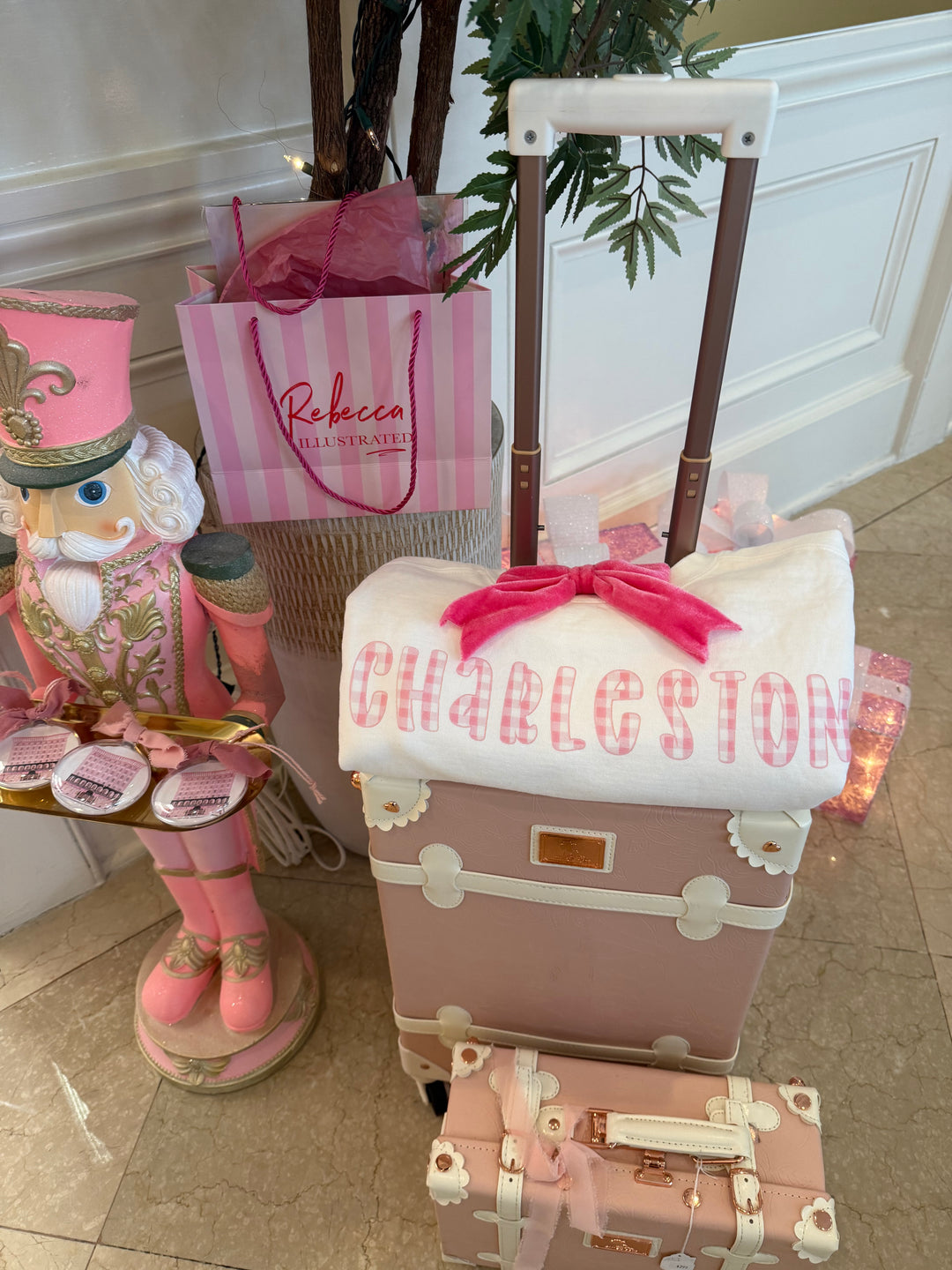 GINGHAM Sweatshirt Charleston Pink