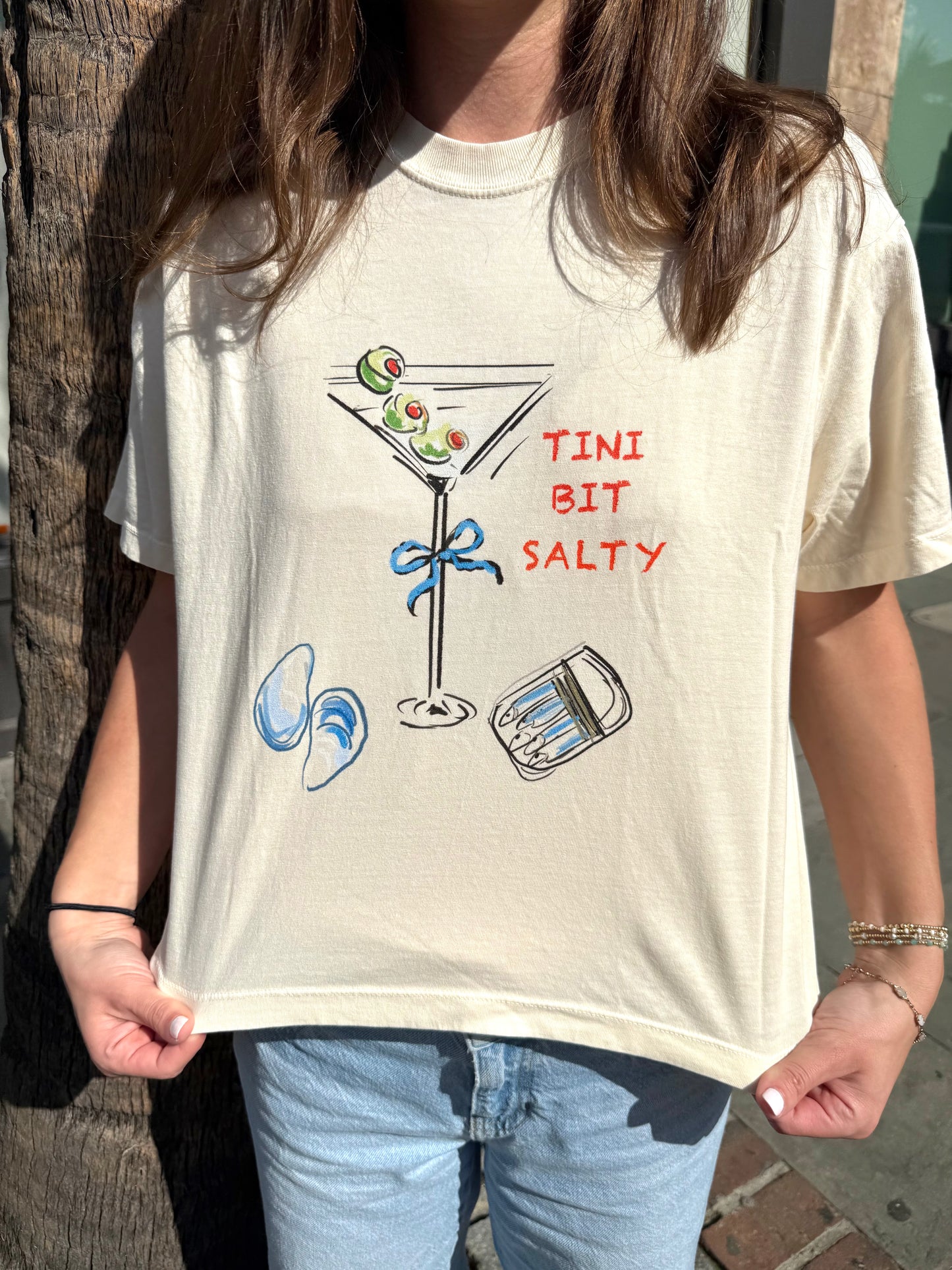 TINI BIT SALTY - Boxy Tee