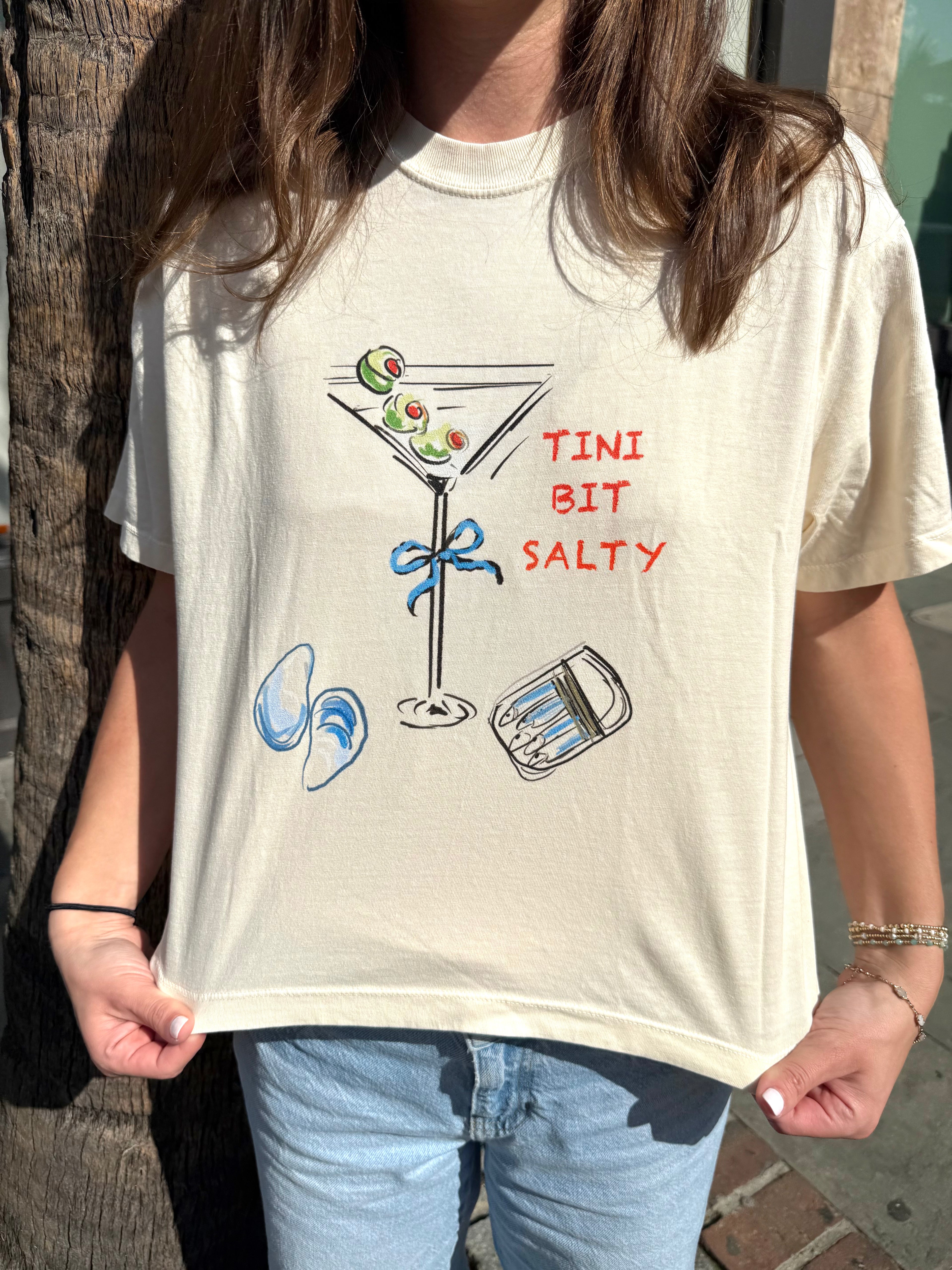 TINI BIT SALTY - Boxy Tee