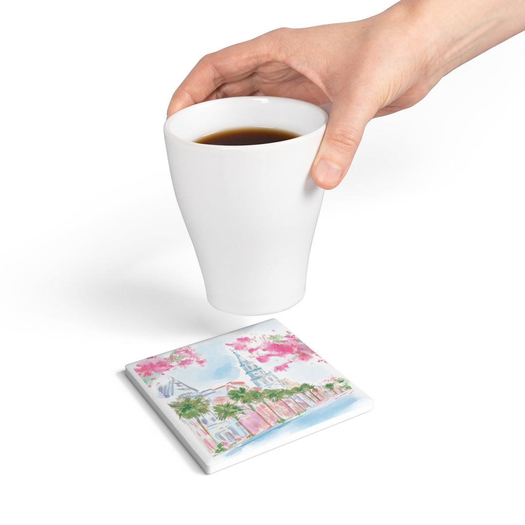 COASTAL SPRING ST - Ceramic Coaster