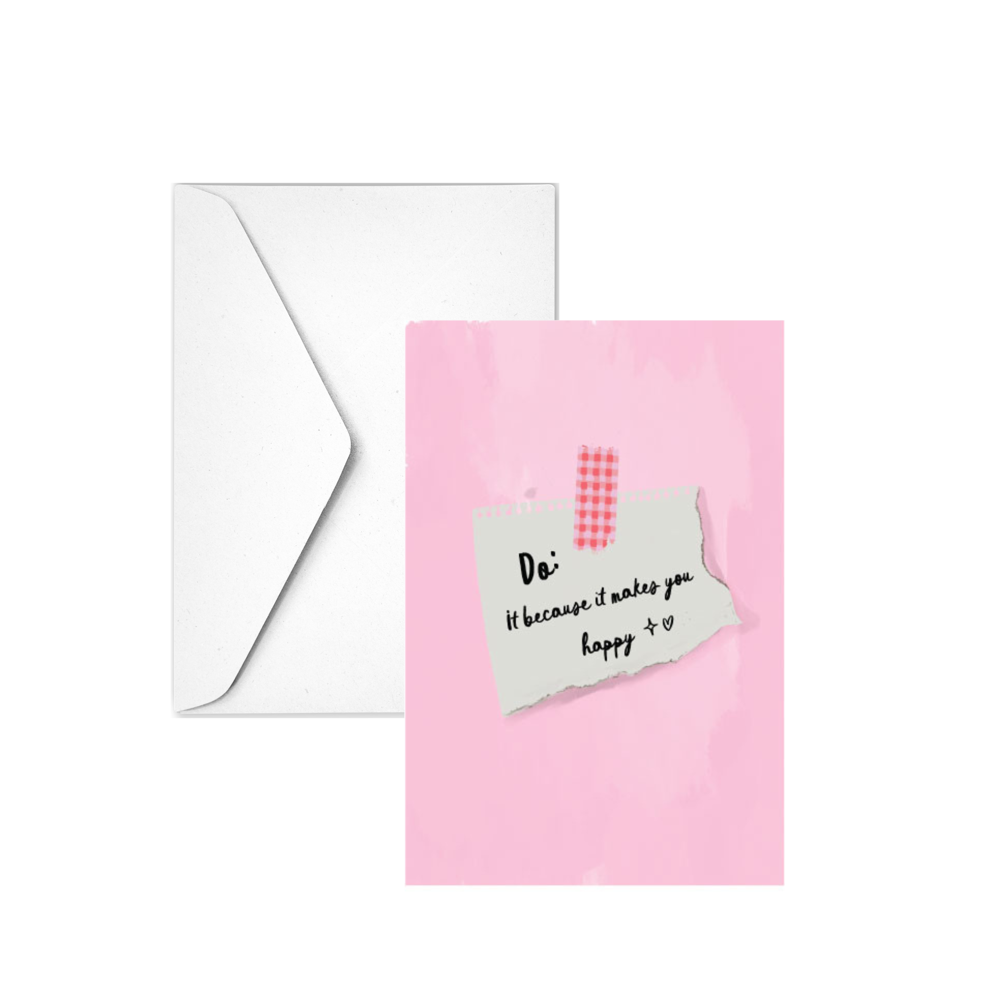 BE HAPPY - Note Card
