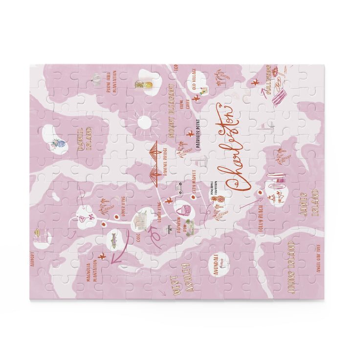 CHARLESTON MAP - Puzzle (120, 252, 500-Piece)