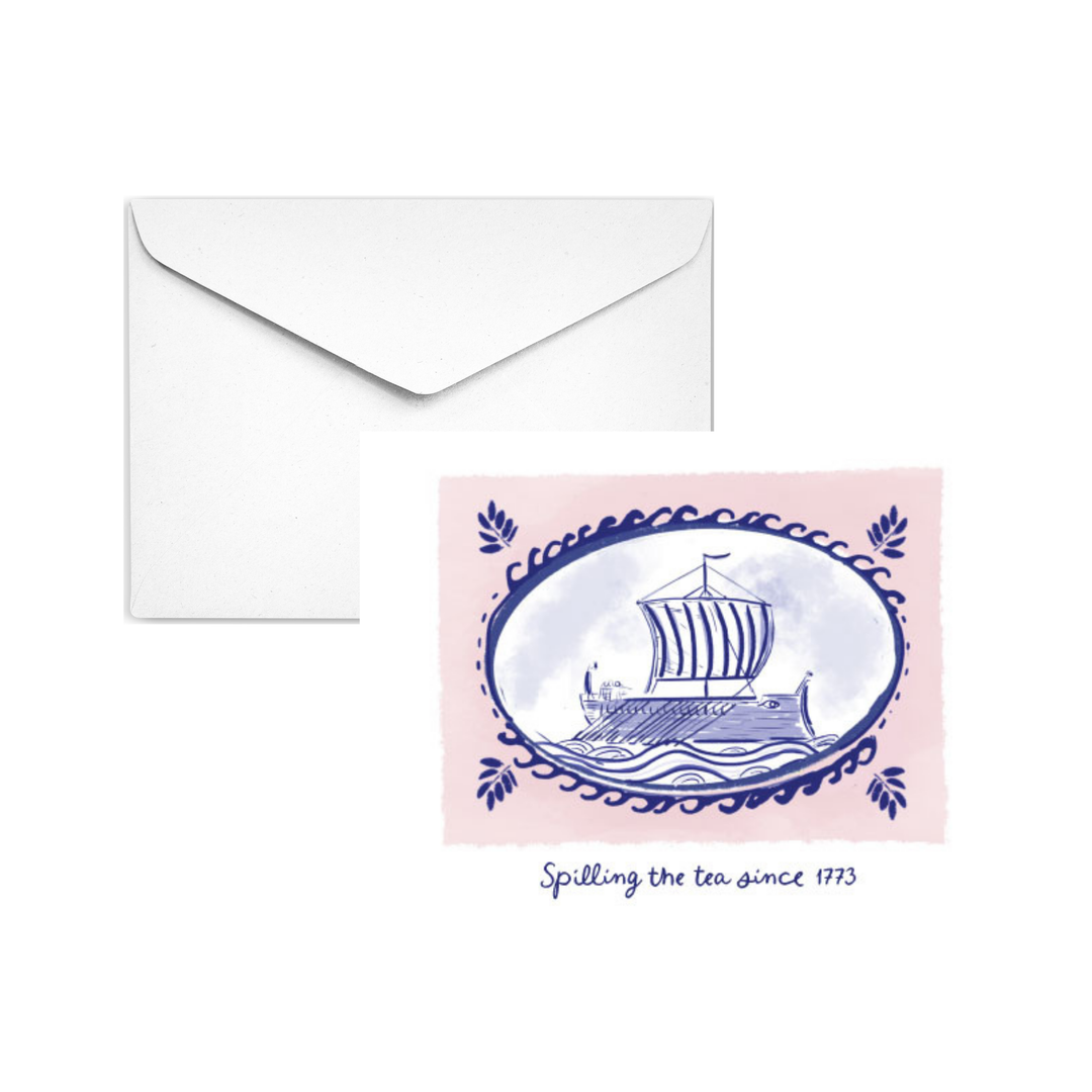 SPILLING THE TEA  - Note Card