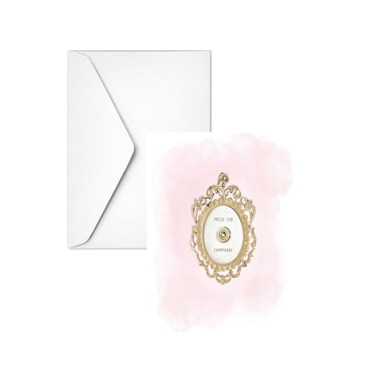 PRESS FOR CHAMPANGE - Note Card