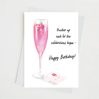 PUCKER UP - Note Card