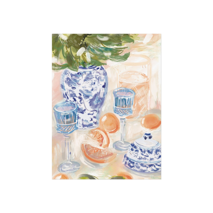 CHINOISORIE & CITRUS - Art Print