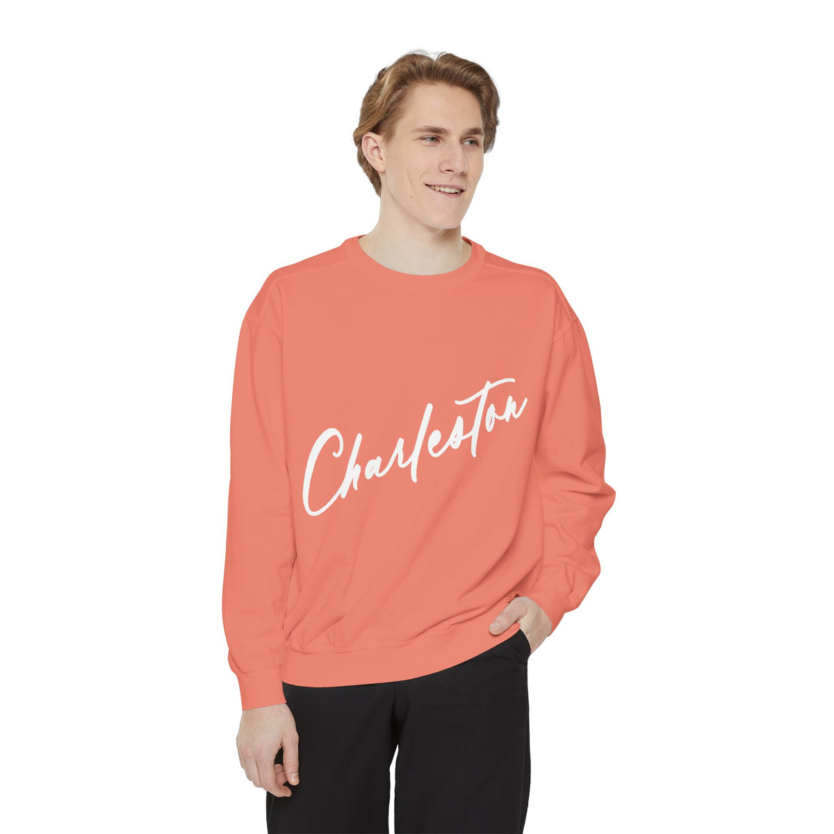 NO PLACE LIKE HOME CHARLESTON-Comfort Colors Crewneck