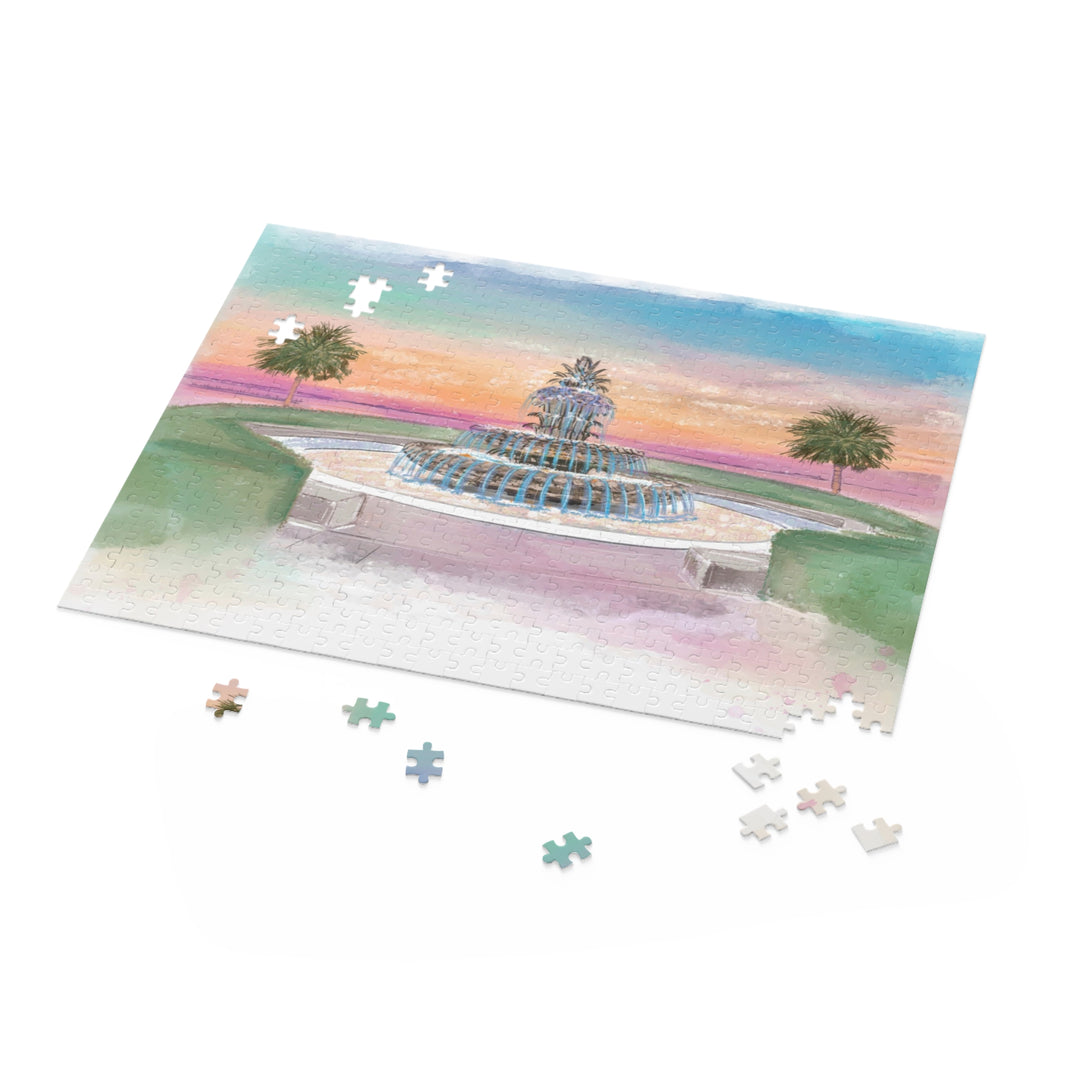 PINEAPPLE FOUNTAIN - Puzzle (120, 252, 500-Piece)