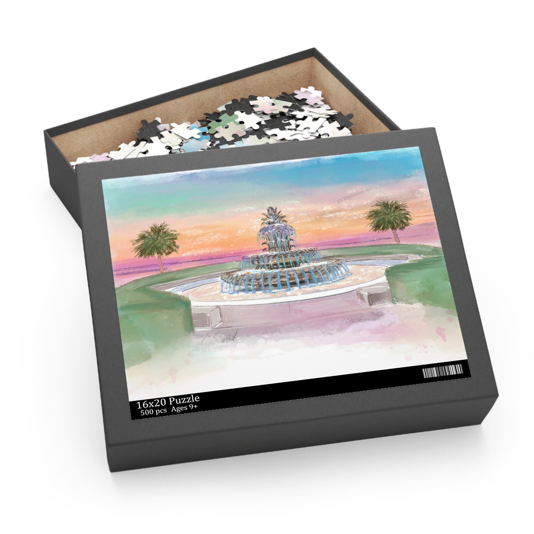 PINEAPPLE FOUNTAIN - Puzzle (120, 252, 500-Piece)
