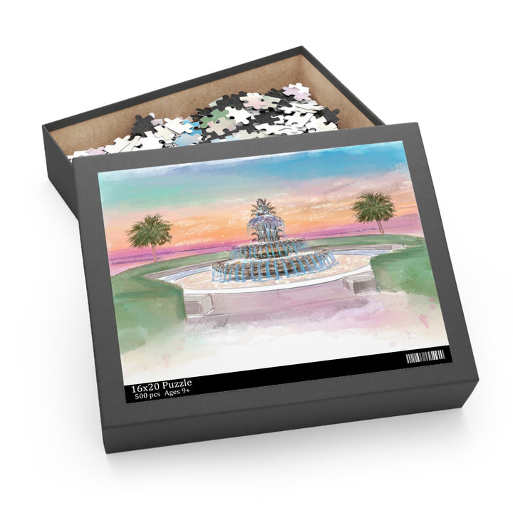 PINEAPPLE FOUNTAIN - Puzzle (120, 252, 500-Piece)