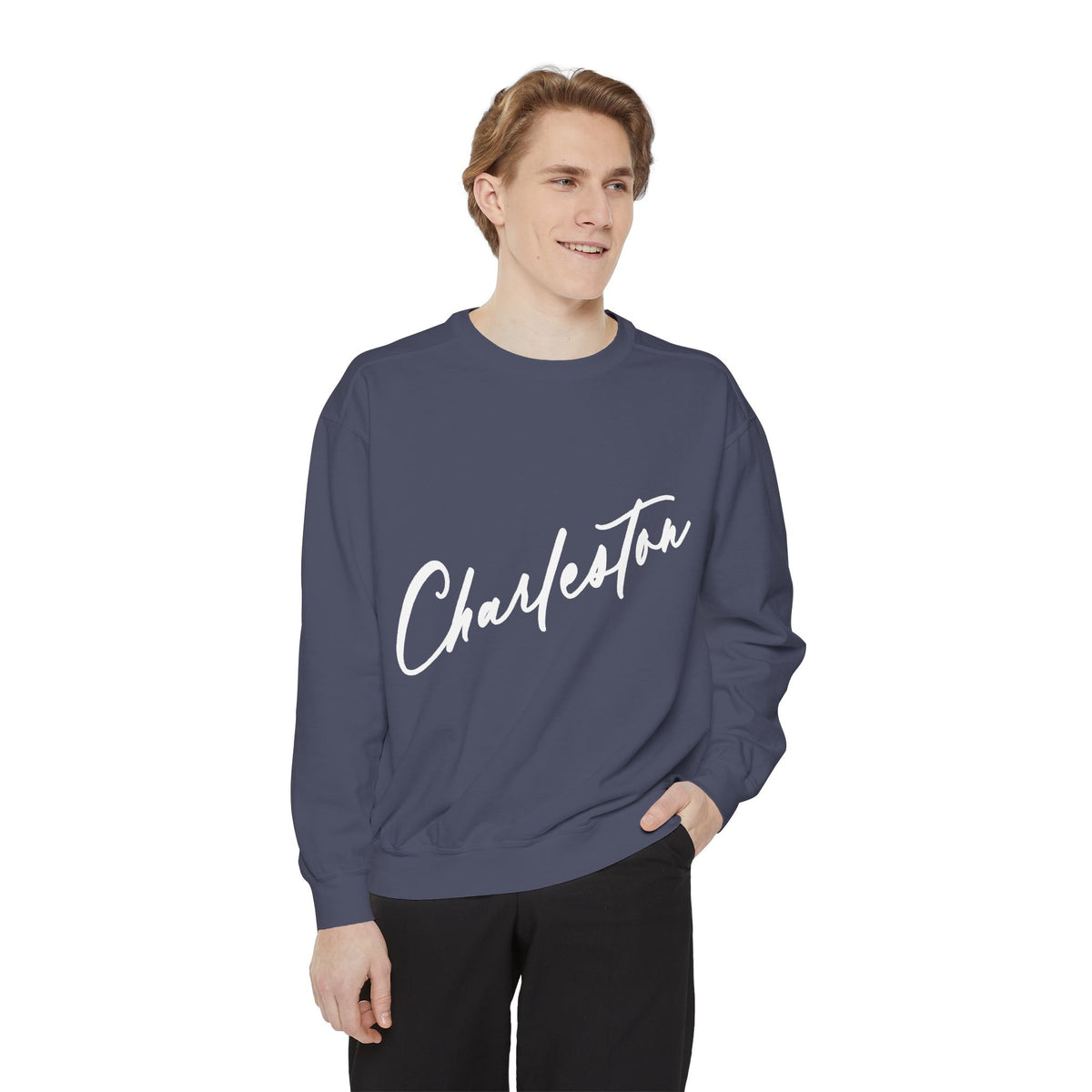 NO PLACE LIKE HOME CHARLESTON-Comfort Colors Crewneck