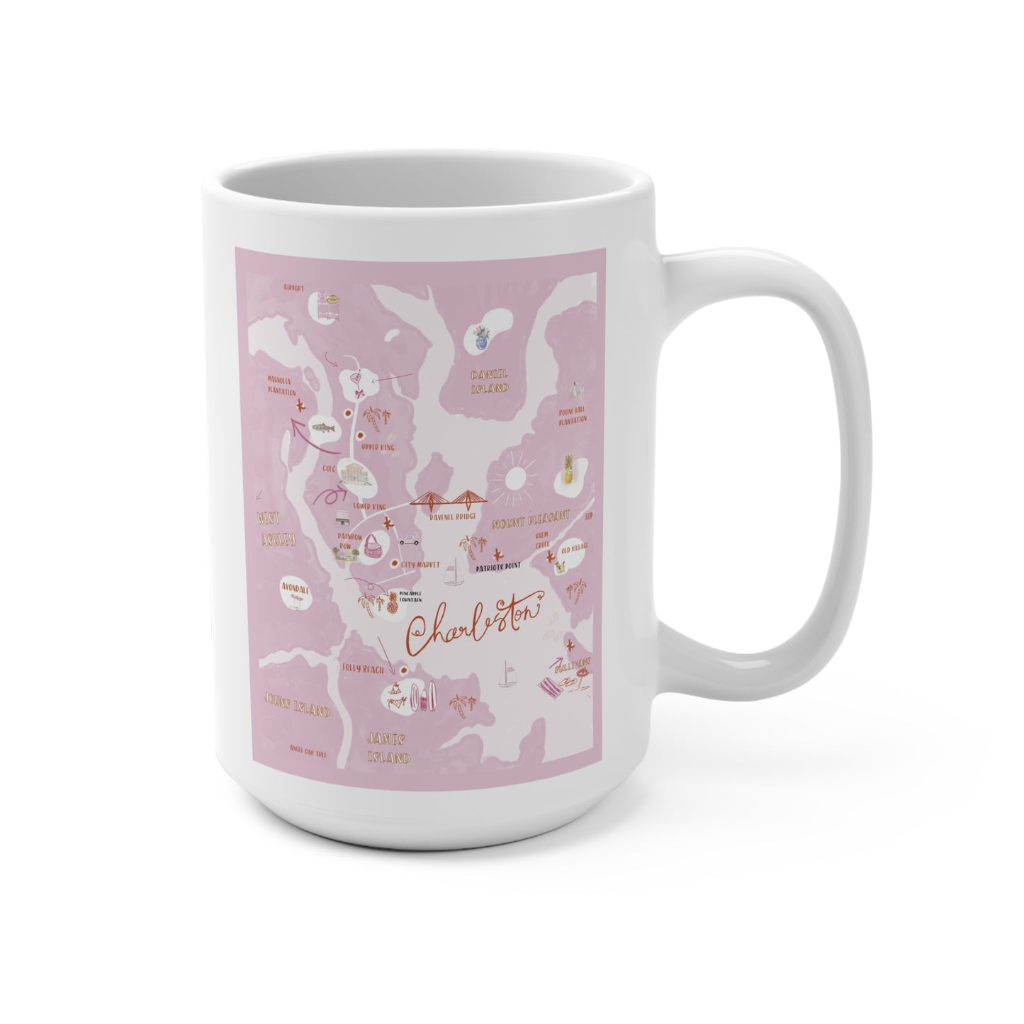 CHARLESTON MAP-Mug