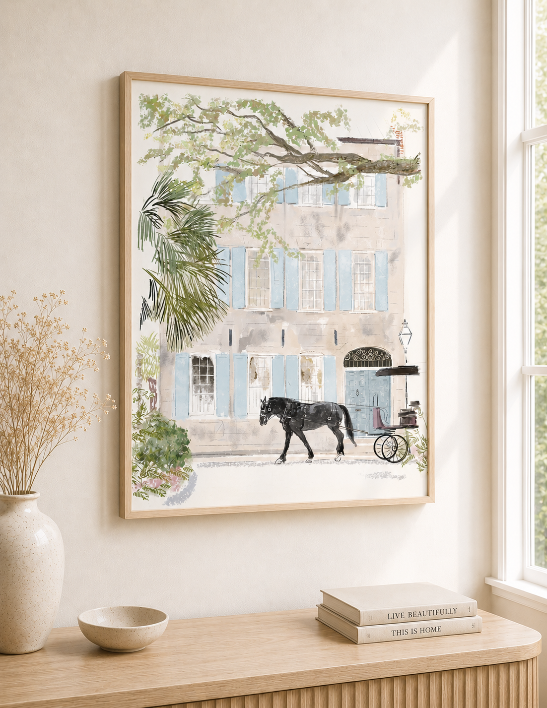 BLACK HORSE - Art Print