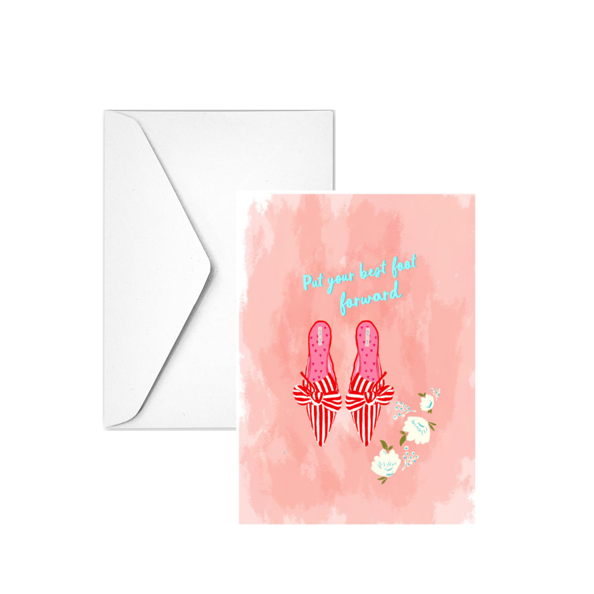 BEST FOOT FORWARD - Note Card