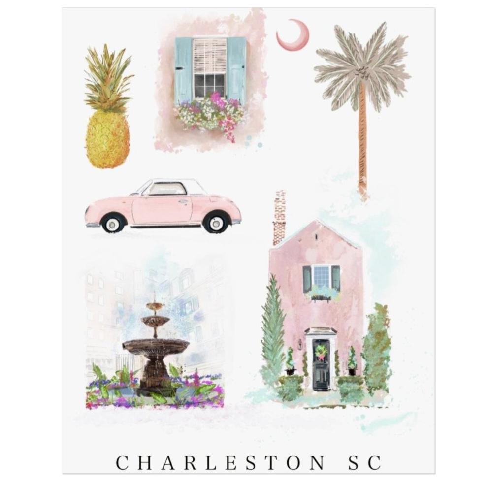 MEMORIES FROM CHARLESTON- ART PRINT