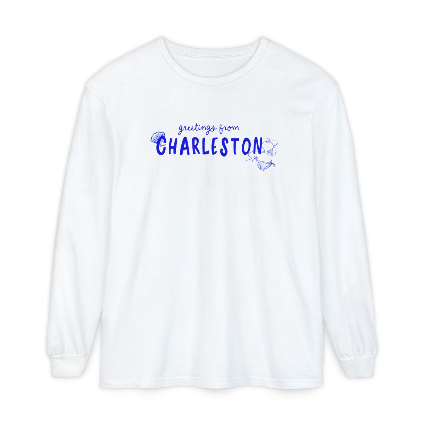 GREETINGS FROM CHARLESTON-Long Sleeve Tee