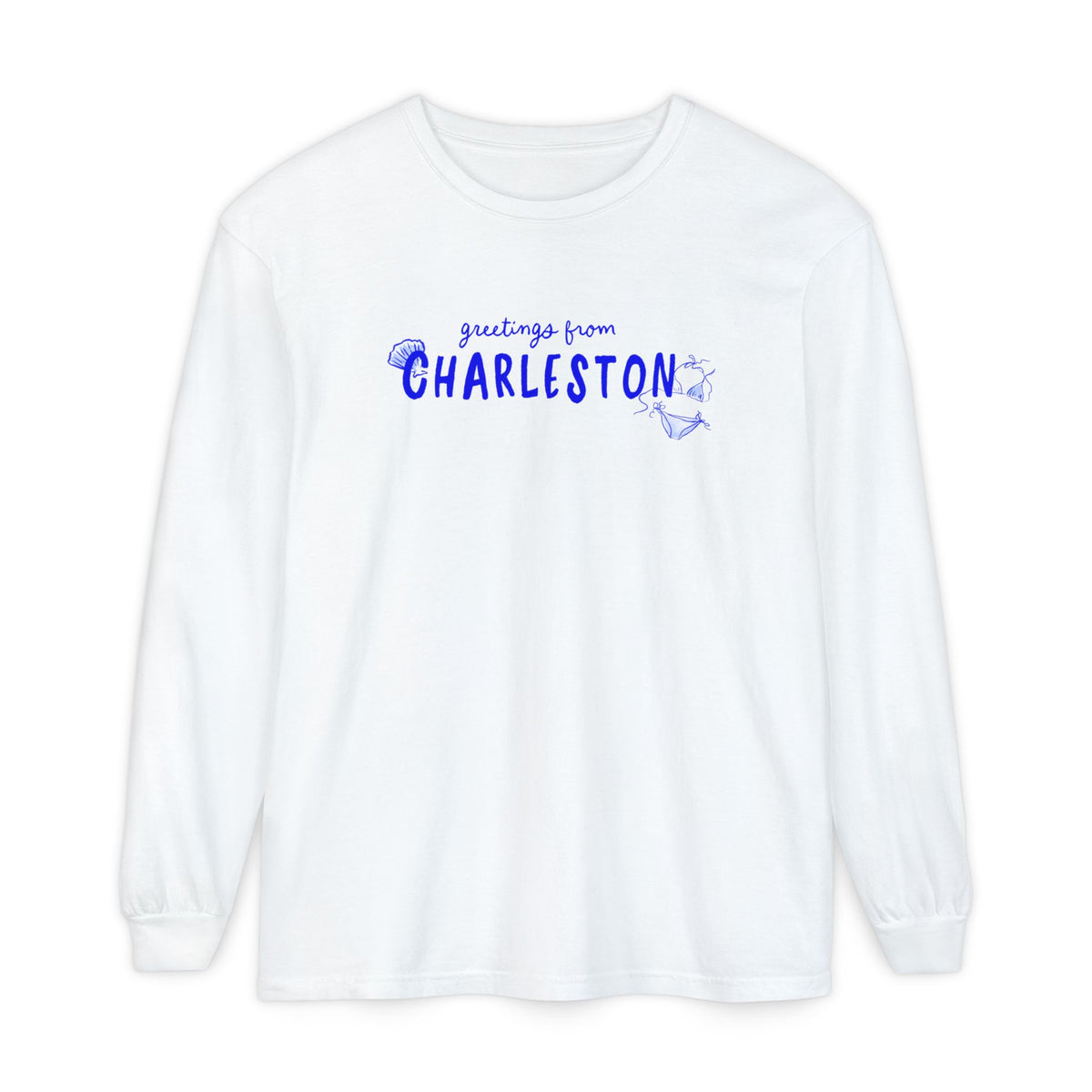 GREETINGS FROM CHARLESTON-Long Sleeve Tee