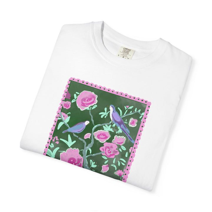 FLORAL BIRD - Comfort Colors Tee