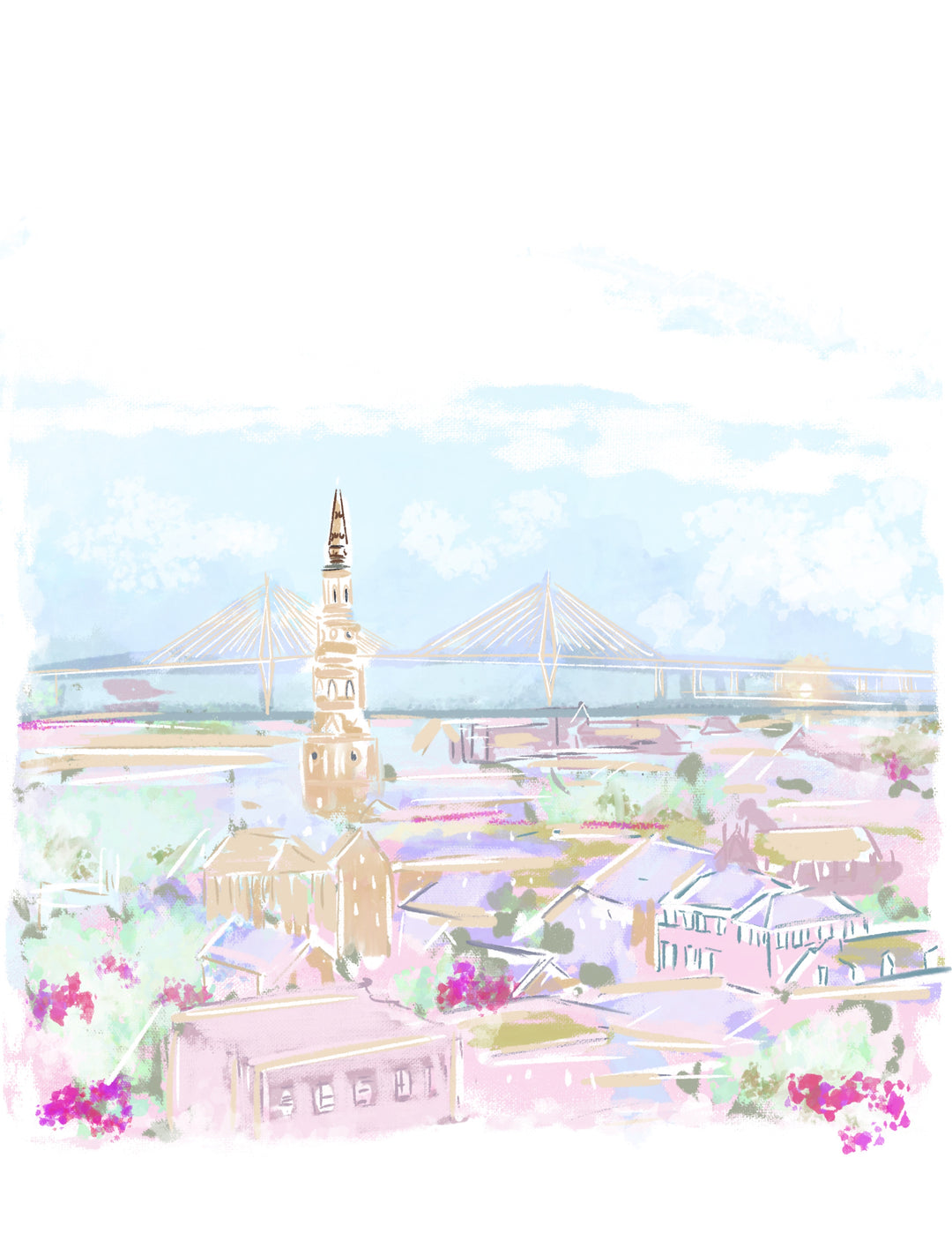 PASTEL CITY - Art Print