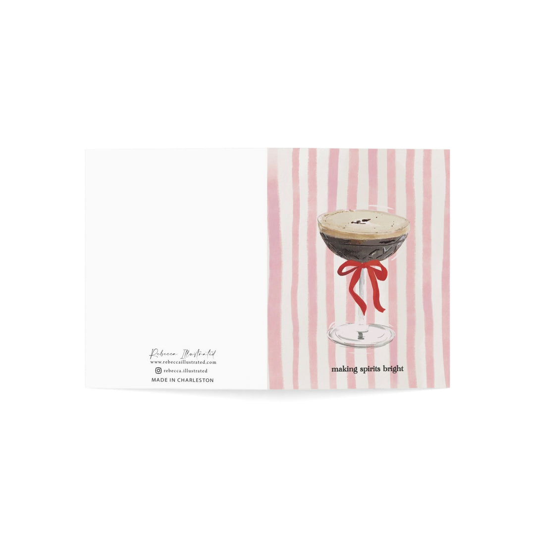 MAKING SPIRITS BRIGHT  - Note Card