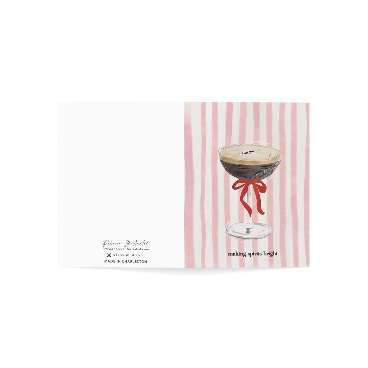 MAKING SPIRITS BRIGHT  - Note Card