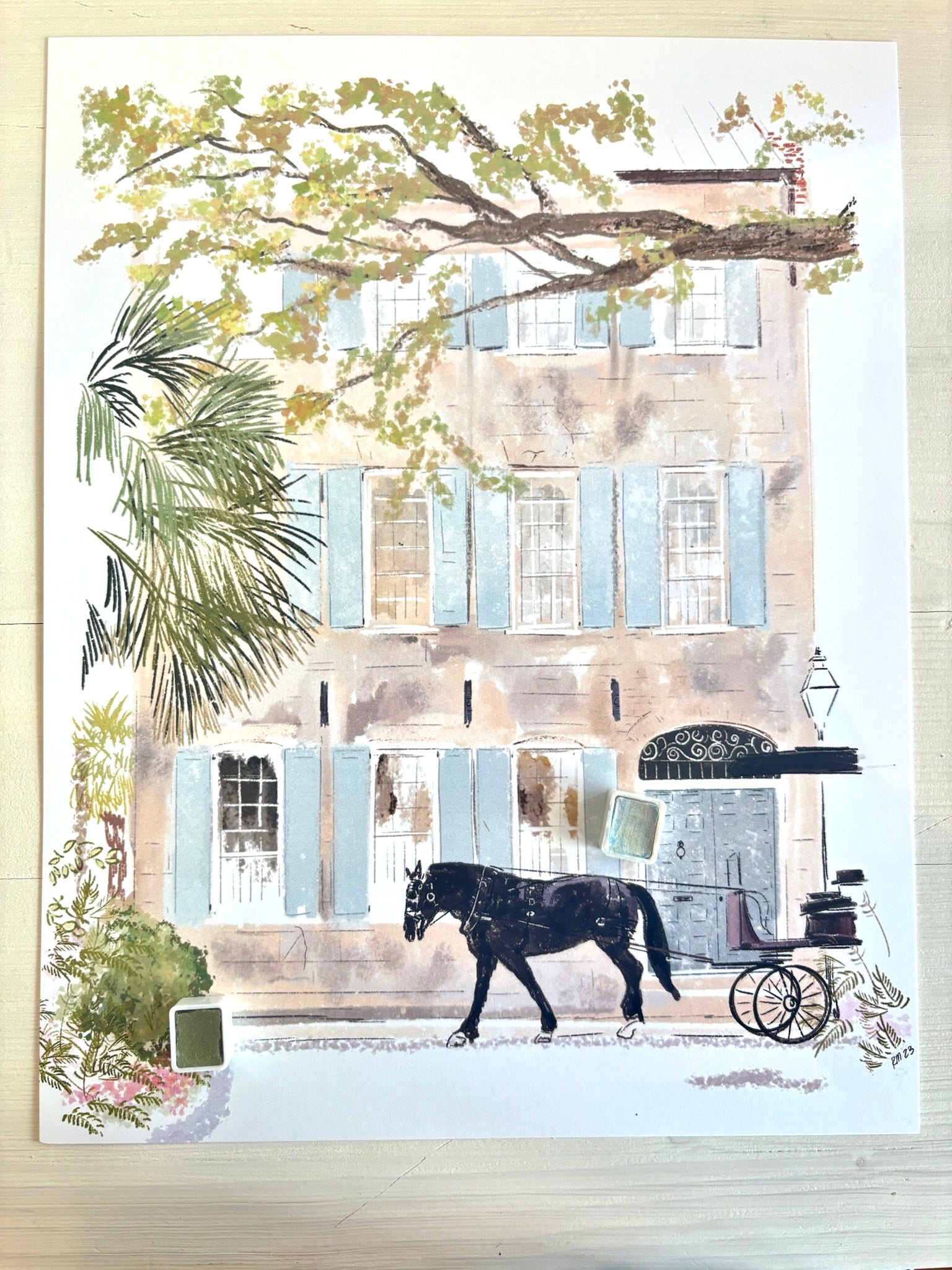 BLACK HORSE - Art Print