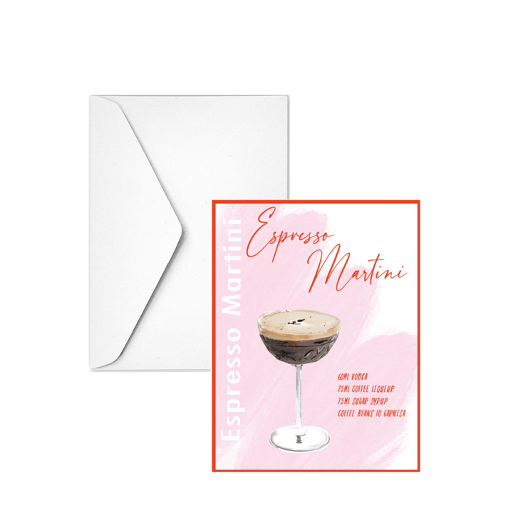 ESPRESSO MARTINI - Note Card