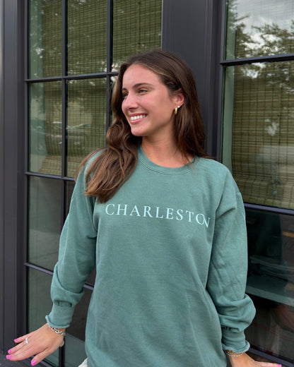 TWO TONED-CHARLESTON SKYLINE-Comfort Colors Crewneck